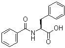 结构式 CAS# 2566-22-5, N-苯甲酰基-L-苯丙氨酸