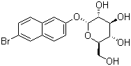 structure of CAS# 25696-57-5, 6-Bromo-2-naphthyl-alpha-D-glucopyranoside;alpha-D-6-Bromo-2-naphthylglucopyranoside