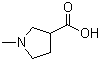 structure of CAS# 25712-60-1, Achyranthine;1-Methyl-3-pyrrolidinecarboxylic acid