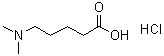 structure of CAS# 25726-28-7, 5-Dimethylaminopentanoic acid hydrochloride