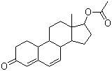 结构式 CAS# 2590-41-2, 脱氢诺龙醋酸酯