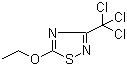 结构式 CAS# 2593-15-9, 氯唑灵; 5-乙氧基-3-三氯甲基-1,2,4-噻二唑