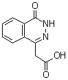 structure of CAS# 25947-11-9, 3,4-Dihydro-4-oxophthalazine-1-acetic acid;NSC 408027