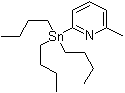 structure of CAS# 259807-95-9, 2-Methyl-6-(tributylstannyl)pyridine;6-Methyl-2-(tributylstannyl)pyridine; 6-Methylpyridin-2-yltributylstannane