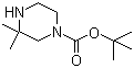 结构式 CAS# 259808-67-8, 3,3-二甲基哌嗪-1-甲酸叔丁酯