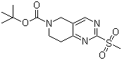 tert-Butyl 7,8-dihydro-2-(methylsulfonyl)pyrido[4,3-d]pyrimidine-6(5H)-carboxylate molecular structure (CAS 259809-79-5)