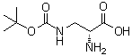 structure of CAS# 259825-43-9, 3-[[(1,1-Dimethylethoxy)carbonyl]amino]-D-alanine