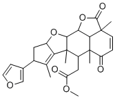 structure of CAS# 25990-37-8, Nimbolide;methyl 2-[6-(furan-3-yl)-7,9,11,15-tetramethyl-12,16-dioxo-3,17-dioxapentacyclo[9.6.1.02,9.04,8.015,18]octadeca-7,13-dien-10-yl]acetate