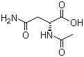 结构式 CAS# 26117-27-1, N2-乙酰-D-天冬酰胺; 2-(乙酰氨基)-4-氨基-4-氧代丁酸