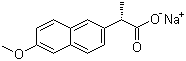 Naproxen sodium molecular structure (CAS 26159-34-2)