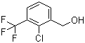 结构式 CAS# 261763-20-6, 2-氯-3-三氟甲基苄醇; 2-氯-3-三氟甲基苯甲醇