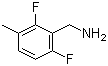 structure of CAS# 261763-42-2, 2,6-Difluoro-3-methylbenzenemethanamine;(2,6-Difluoro-3-methylbenzyl)amine