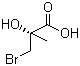 结构式 CAS# 261904-39-6, (2R)-3-溴-2-羟基-2-甲基丙酸