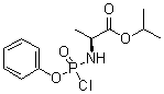 结构式 CAS# 261909-49-3, N-(氯苯氧基氧化膦基)-L-丙氨酸异丙酯