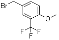 structure of CAS# 261951-89-7, 4-Methoxy-3-(trifluoromethyl)benzyl bromide;4-(Bromomethyl)-1-methoxy-2-(trifluoromethyl)benzene