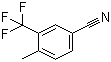 structure of CAS# 261952-06-1, 3-Trifluoromethyl-4-methylbenzonitrile;4-Methyl-3-(trifluoromethyl)benzonitrile
