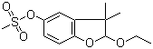 structure of CAS# 26225-79-6, Ethofumesate;(2-Ethoxy-3,3-dimethyl-2H-1-benzofuran-5-yl) methanesulfonate