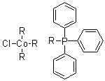 structure of CAS# 26305-75-9, Tris(triphenylphosphine)cobalt chloride