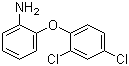 structure of CAS# 26306-64-9, 2-(2,4-Dichlorophenoxy)aniline;2',4'-Dichloro-2-aminodiphenyl ether