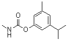 structure of CAS# 2631-37-0, Promecarb;3-Methyl-5-isopropylphenyl methylcarbamate; Carbamult; EP 316; ITC; Minacide; Morton EP-316; NSC 35378