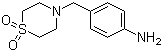 结构式 CAS# 263339-24-8, 4-(4'-氨基苄基)硫代吗啉 1,1-二氧化物
