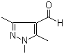 structure of CAS# 2644-93-1, 1,3,5-Trimethyl-1H-pyrazole-4-carboxaldehyde