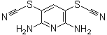 structure of CAS# 2645-32-1, 2,6-Diamino-3,5-dithiocyanopyridine;PR 619