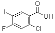 结构式 CAS# 264927-52-8, 2-氯-4-氟-5-碘苯甲酸