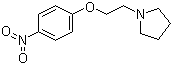 structure of CAS# 265654-77-1, 1-(2-(4-Nitrophenoxy)ethyl)pyrrolidine