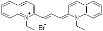 Pinacyanol bromide molecular structure (CAS 2670-67-9)