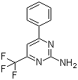 structure of CAS# 26974-09-4, 2-Amino-4-phenyl-6-(trifluoromethyl)pyrimidine;4-Phenyl-6-(trifluoromethyl)-2-pyrimidinylamine
