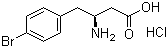 structure of CAS# 270062-84-5, (S)-3-Amino-4-(4-bromophenyl)butyric acid hydrochloride