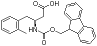 structure of CAS# 270062-91-4, Fmoc-(S)-3-Amino-4-(2-methylphenyl)butanoic acid;(S)-N-(9-Fluorenylmethyloxycarbonyl)-3-amino-4-(2-methylphenyl)butanoic acid