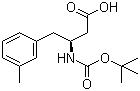 structure of CAS# 270062-93-6, Boc-(S)-3-Amino-4-(3-methylphenyl)butyric acid;(S)-N-(tert-Butoxycarbonyl)-3-amino-4-(3-methylphenyl)butyric acid