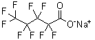structure of CAS# 2706-89-0, Sodium perfluorovalerate;Sodium perfluoropentanoate