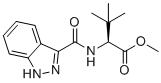结构式 CAS# 2709672-58-0, 甲基(S)-2-(1H-吲唑-3-甲酰氨基)-3,3-二甲基丁酸酯