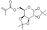 结构式 CAS# 2715-36-8, 二异丙亚基半乳糖 6-异丁烯酸酯