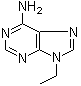 structure of CAS# 2715-68-6, 9-Ethyladenine;N9-Ethyladenine; NSC 14580