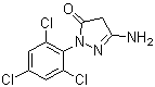 结构式 CAS# 27241-31-2, 1-(2,4,6-三氯苯基)-3-氨基-5-吡唑酮