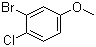 结构式 CAS# 2732-80-1, 3-溴-4-氯苯甲醚