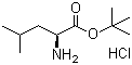 结构式 CAS# 2748-02-9, L-亮氨酸叔丁酯盐酸盐