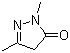 结构式 CAS# 2749-59-9, 1,3-二甲基-5-吡唑酮; 1,3-二甲基吡唑-5-酮