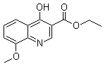 structure of CAS# 27568-04-3, Ethyl 4-hydroxy-8-methoxy-3-quinolinecarboxylate;NSC 196905