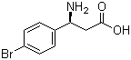 结构式 CAS# 275826-36-3, (S)-3-氨基-3-(4-溴苯基)丙酸
