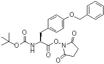 structure of CAS# 27601-29-2, N-[(1,1-Dimethylethoxy)carbonyl]-O-(phenylmethyl)-L-tyrosine 2,5-dioxo-1-pyrrolidinyl ester;NSC 334285