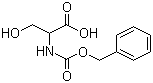 structure of CAS# 2768-56-1, N-[(Benzyloxy)carbonyl]serine;N-Cbz-DL-serine