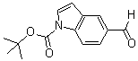 structure of CAS# 279256-09-6, 1-(tert-Butoxycarbonyl)indole-5-carboxaldehyde