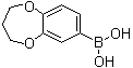 结构式 CAS# 279261-89-1, (3,4-二氢-2H-苯并[b][1,4]二氧杂卓-7-基)硼酸