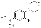 结构式 CAS# 279262-09-8, (3-氟-4-吗啉基苯基)硼酸
