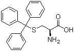 结构式 CAS# 2799-07-7, S-三苯甲基-L-半胱氨酸